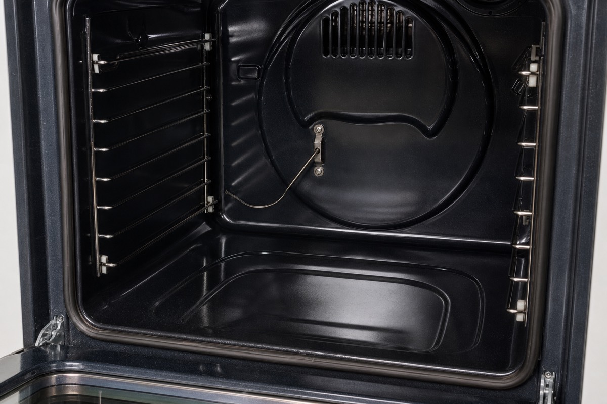 Oven temperature sensor mounted inside the oven cavity