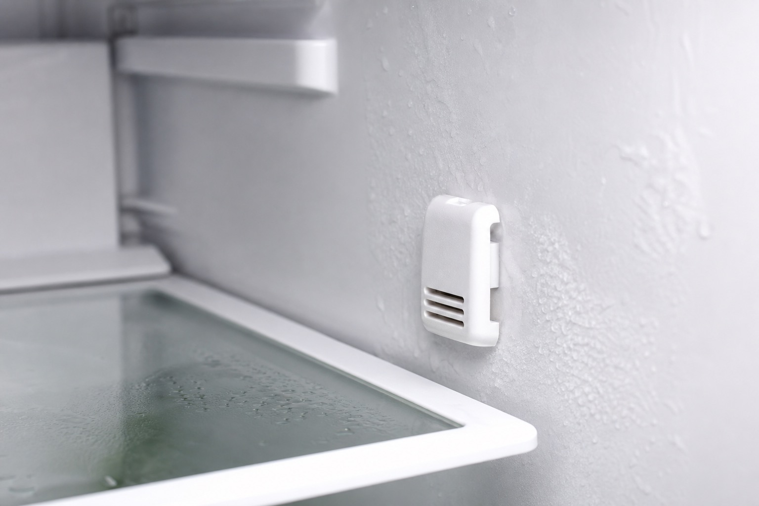 Refrigerator temperature thermistor inspected during diagnosis