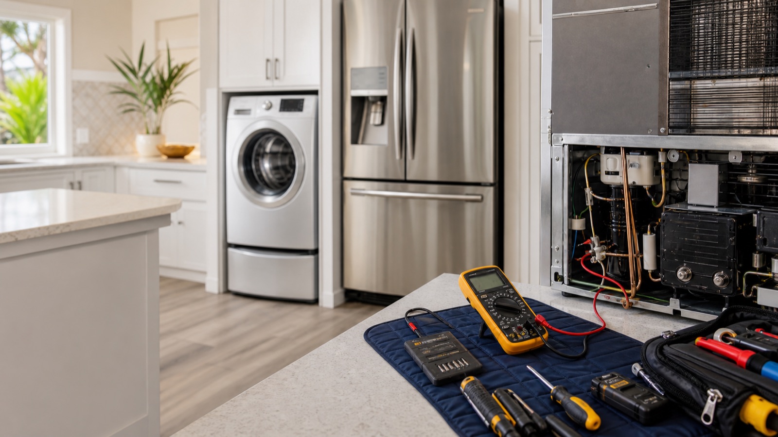 Local appliance repair service process visual for About page
