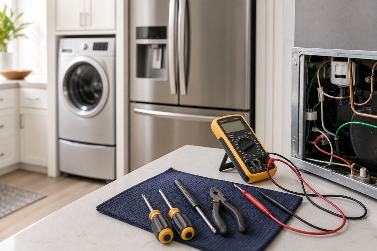Appliance diagnosis process visual