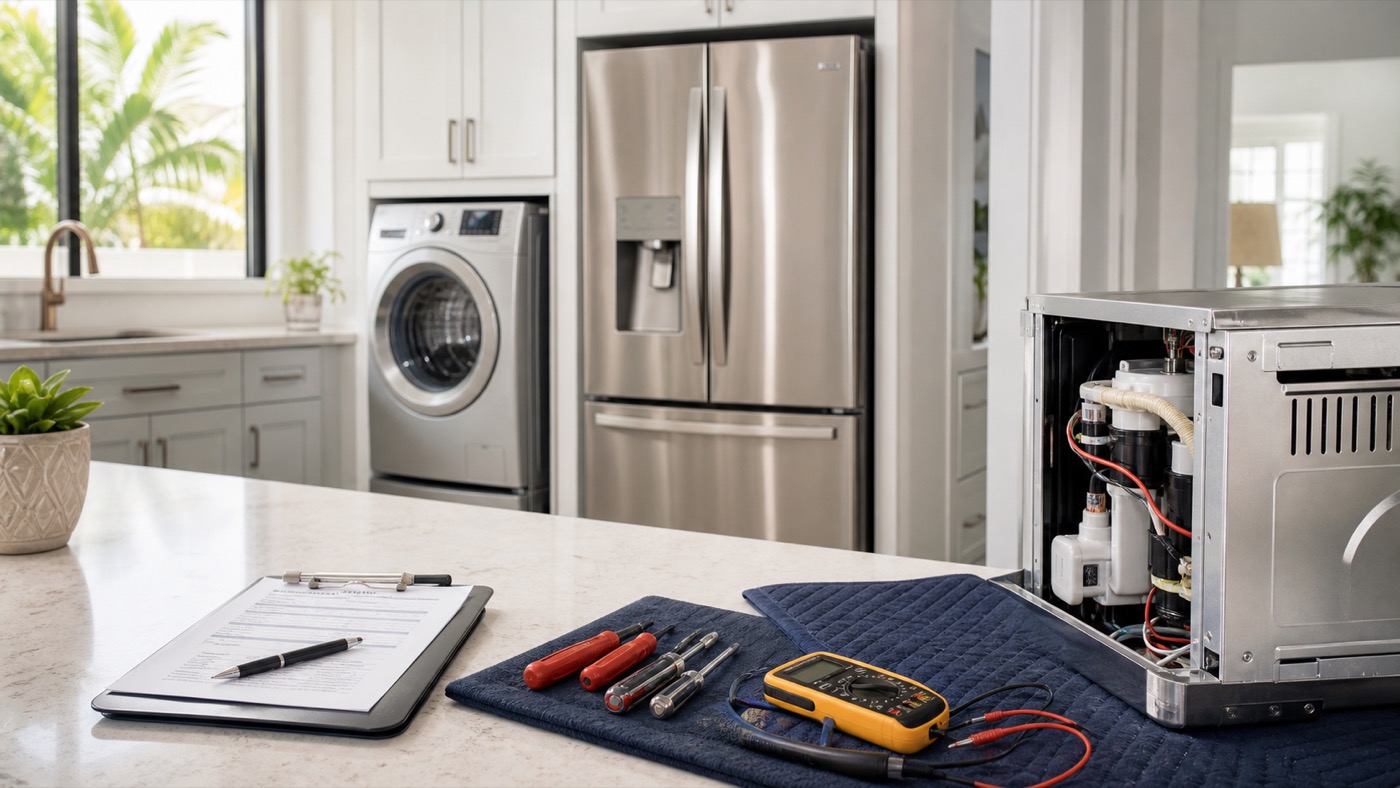 Appliance repair trust and service visual