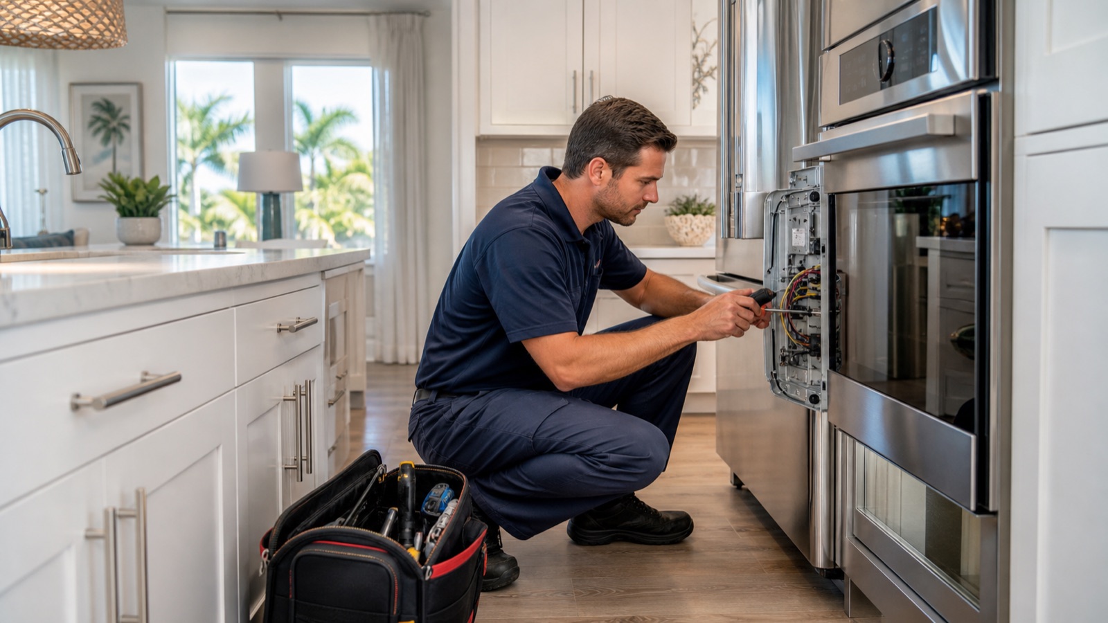 Bonita Springs appliance repair service visual in a bright residential home