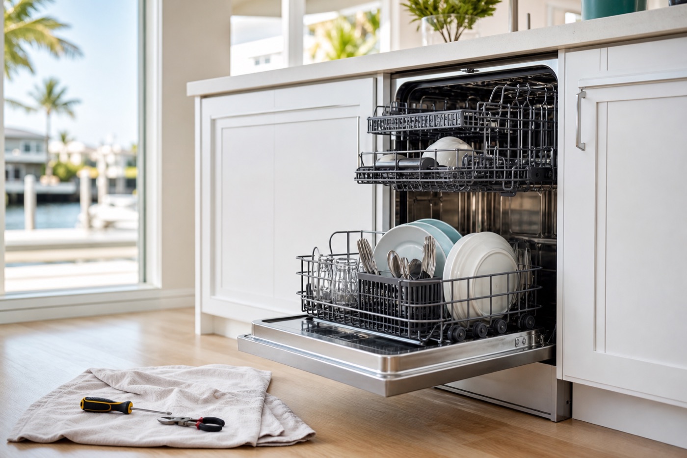 Dishwasher repair visual for Bonita Springs appliance service