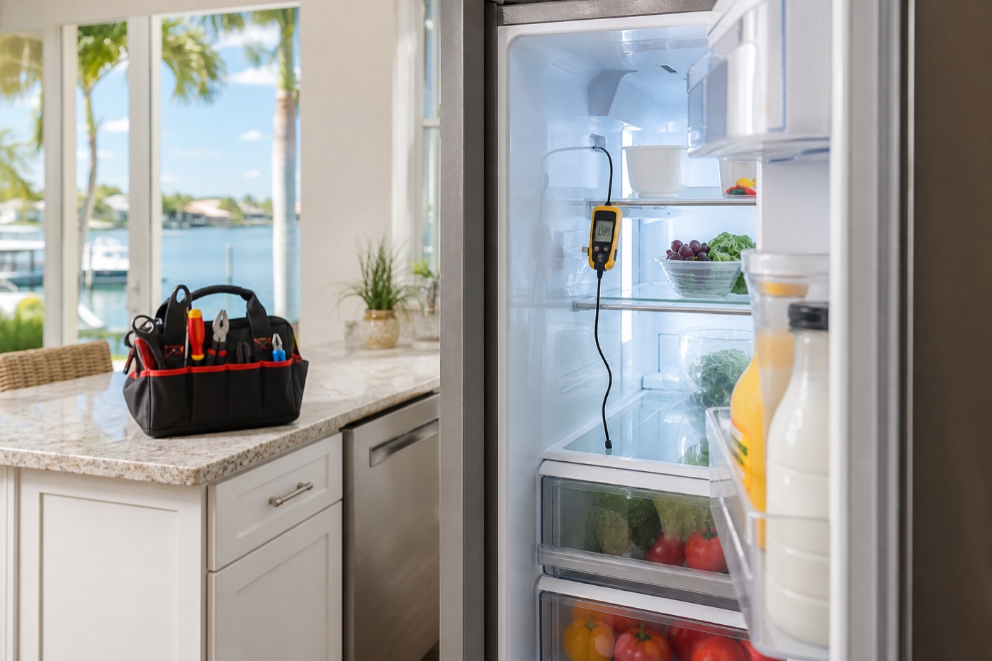 Refrigerator repair visual for Bonita Springs appliance service
