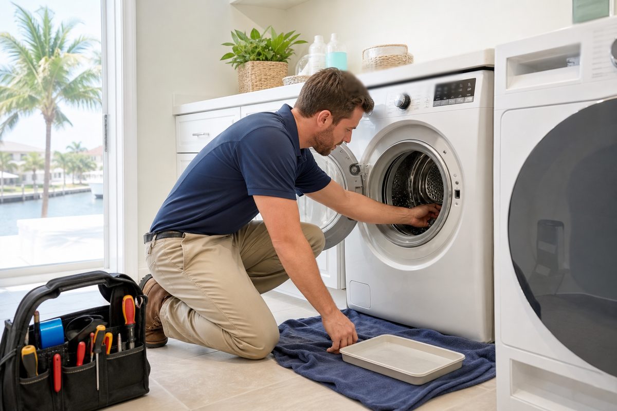 Washer repair visual for Cape Coral appliance service
