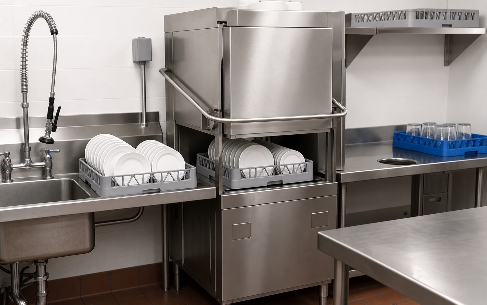 Commercial dishwasher equipment visual
