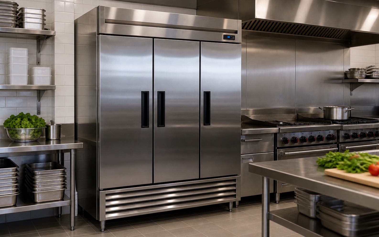 Commercial refrigerator equipment visual