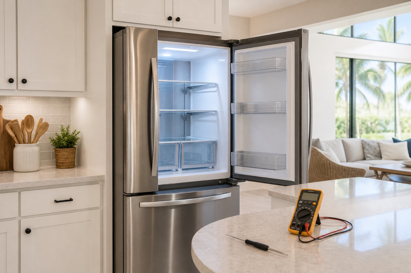 Refrigerator repair visual for Estero appliance service