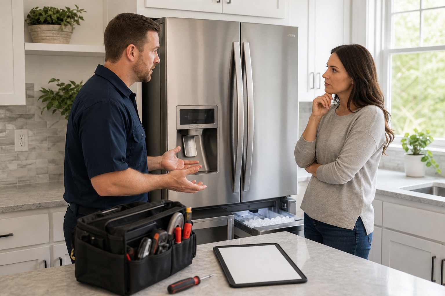 Ice maker repair FAQ support image