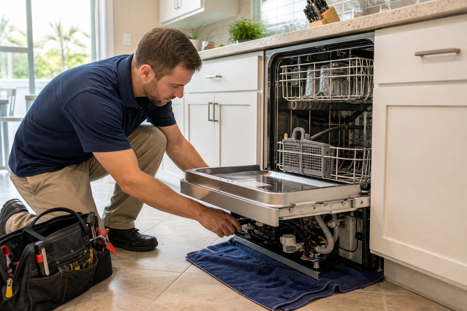 Dishwasher repair visual for Lehigh Acres appliance service