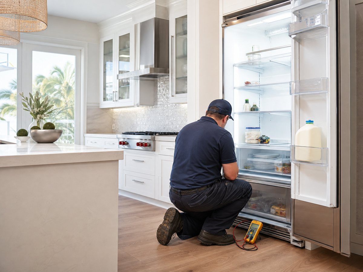 Refrigerator repair visual for Naples appliance service