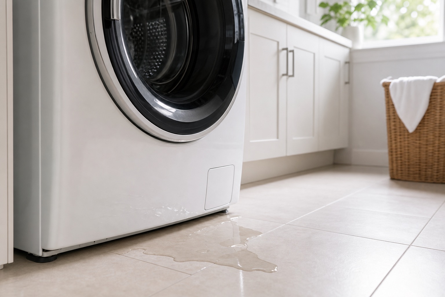 Washer leaking water