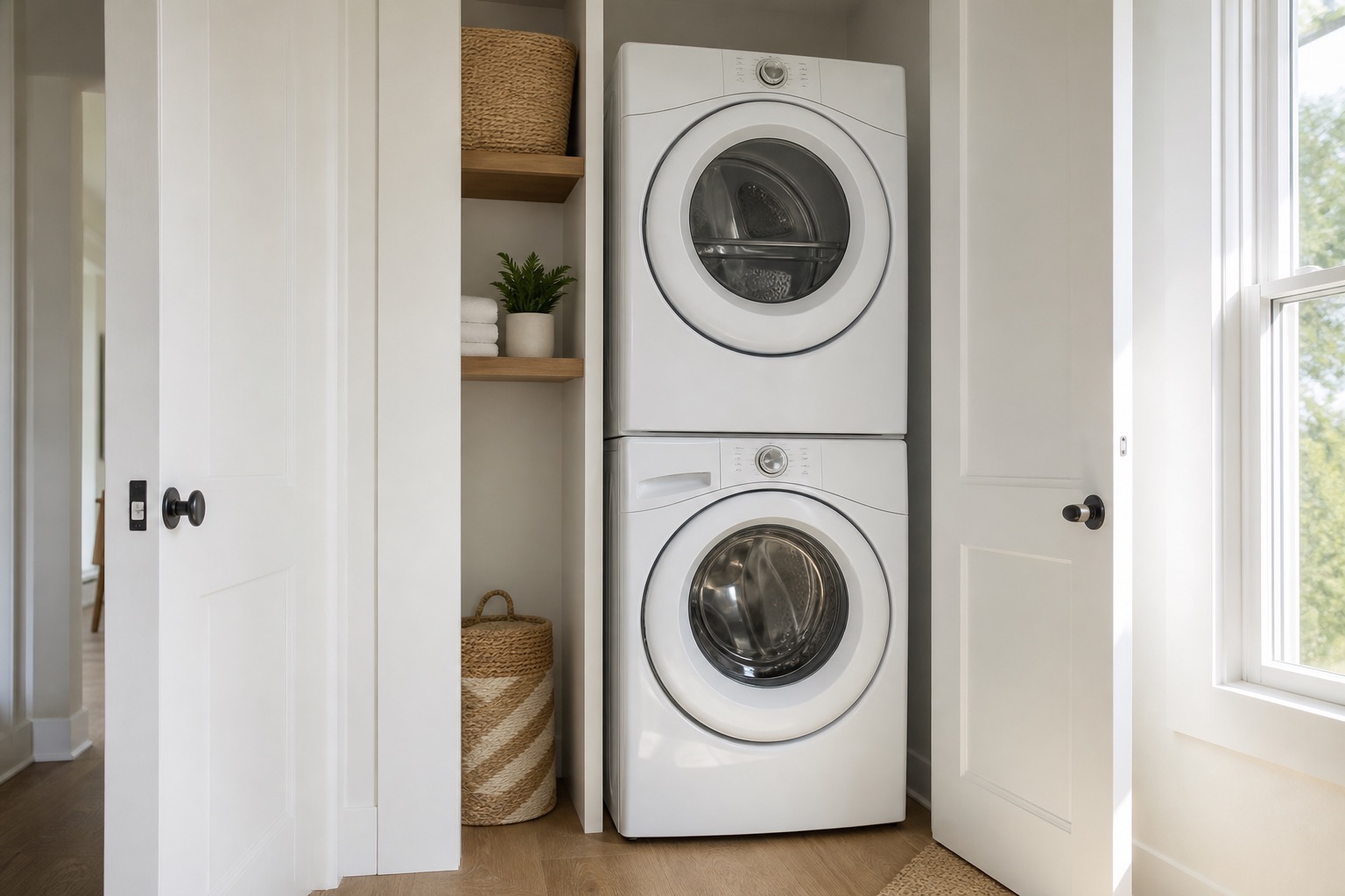 Stackable washer unit repair visual