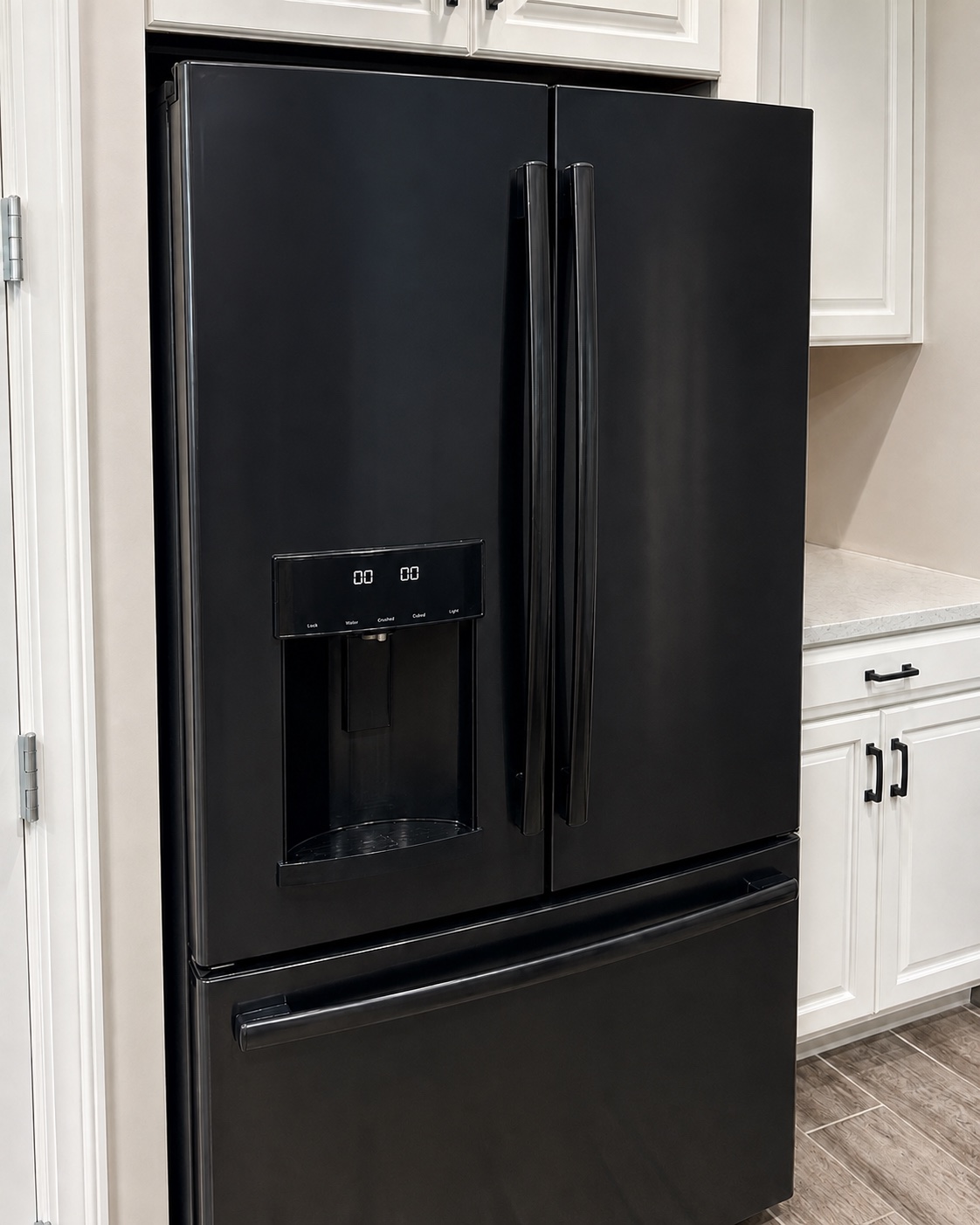 GE GFE26GGKFBB refrigerator repaired during a Fort Myers Florida refrigerator service call