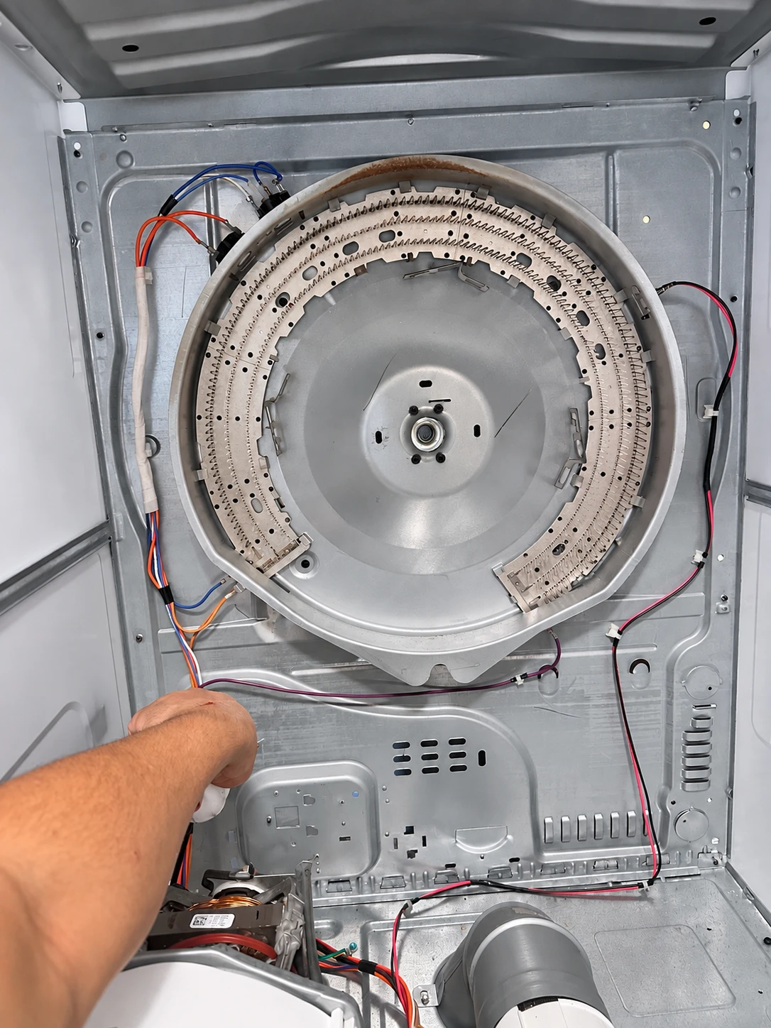 Dryer heating system and heater area