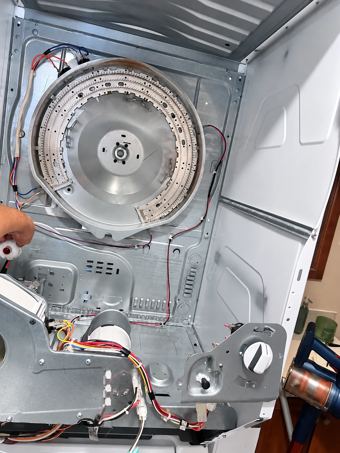 Internal dryer diagnosis during thermostat repair