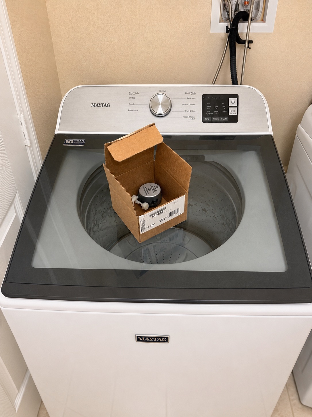 Maytag MVW6200KW0 washer repaired during a Fort Myers washer wash cycle service call